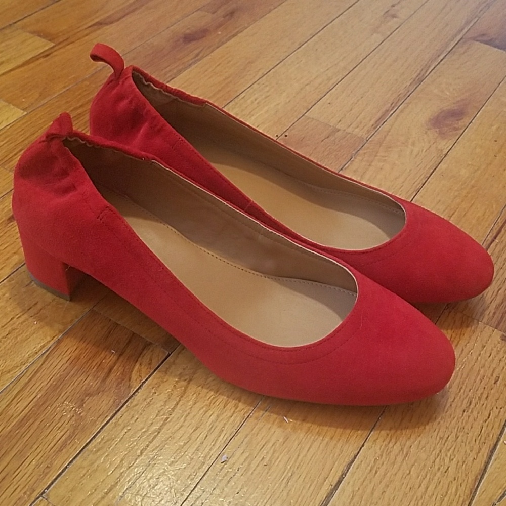 J.Crew Anya Suede Block Heels